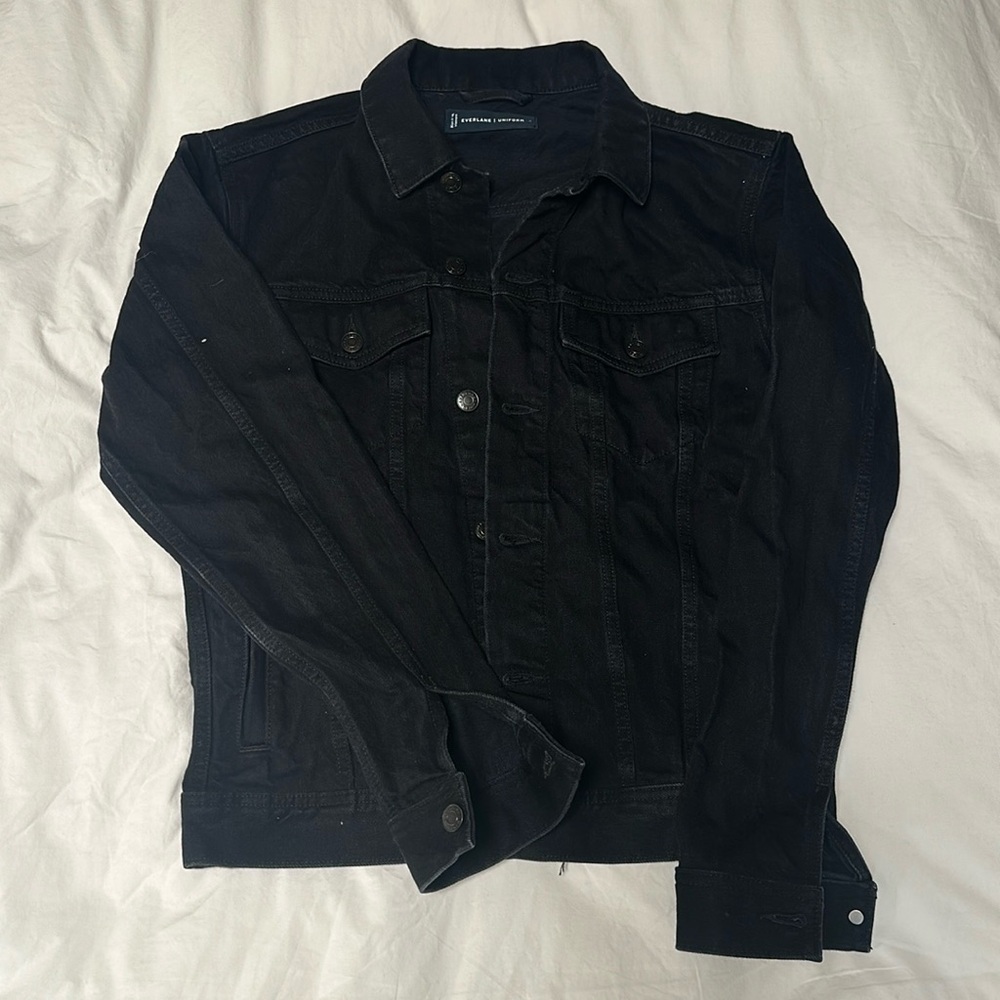 Black Denim Jacket, Men's S - Everlane
